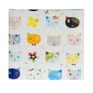 Poesialbum Cats White