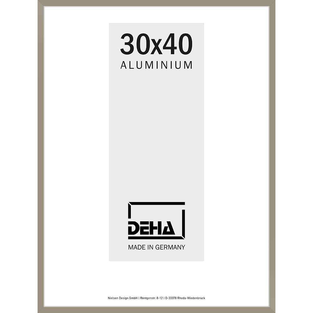 Aluminiumsbilderamme Vega 20x28 cm | Gammelsølv | Vanlig glasss