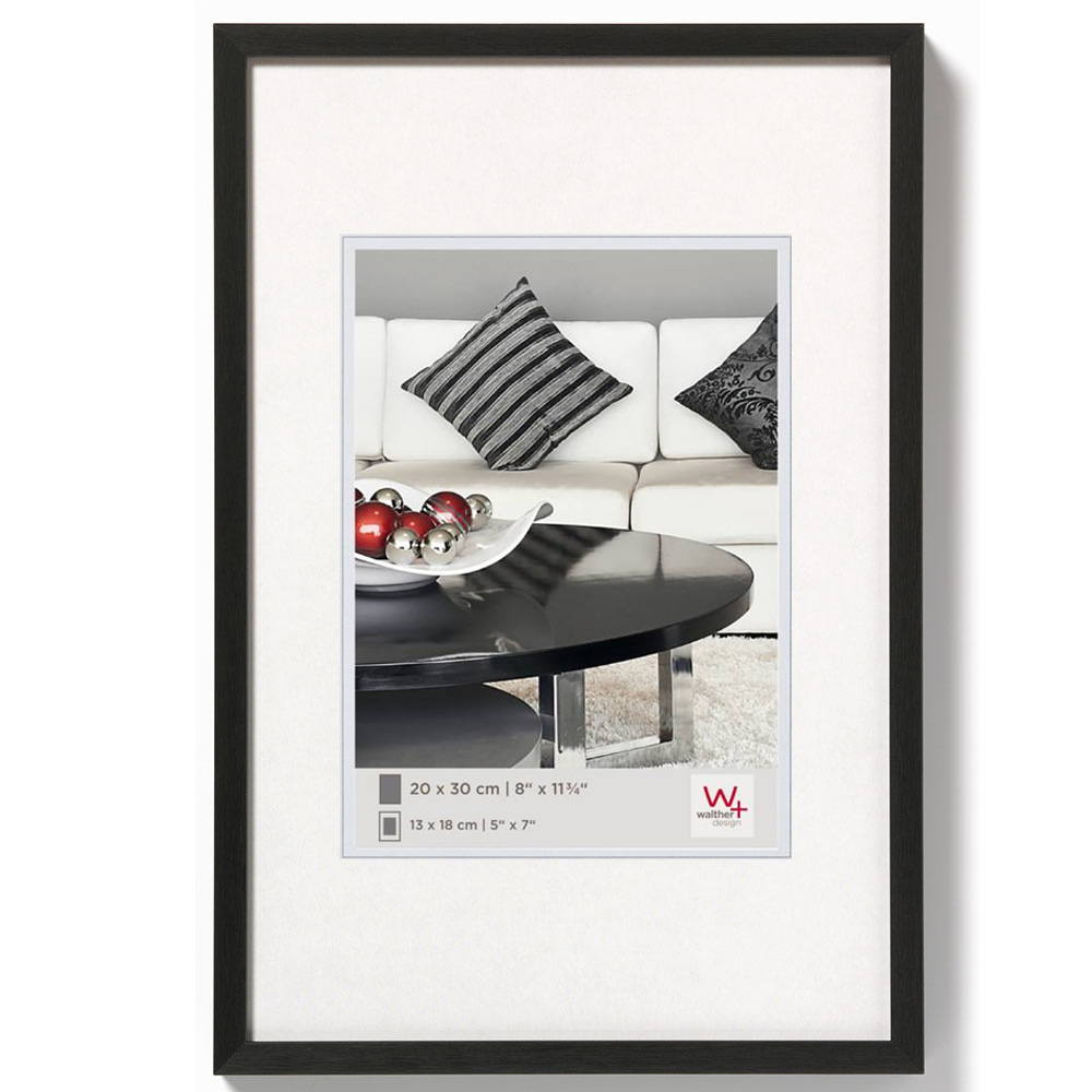 Aluminiumsbilderamme Chair 10x15 cm | Svart | Vanlig glasss